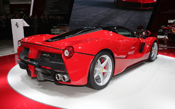 Rear view of Ferrari LaFerrari