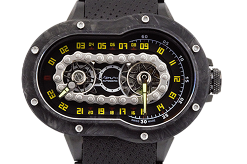 Final-crazy-rider-stone Azimuth SP-1 Crazy Rider motorcycle-inspired watch.