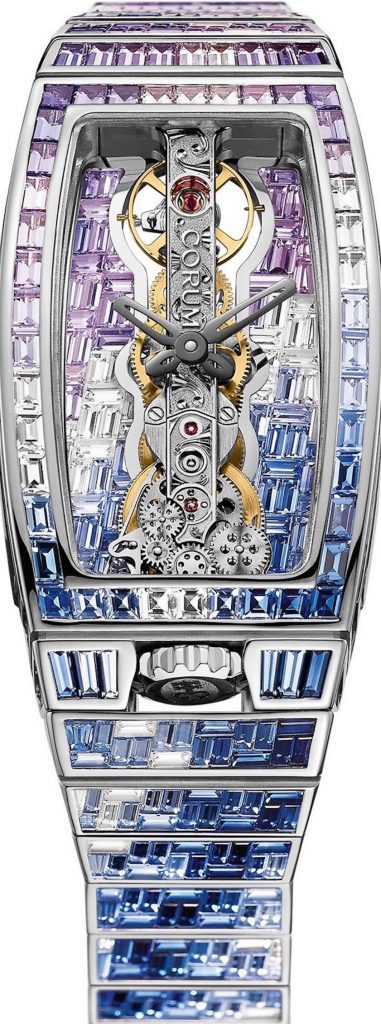 The Corum Golden Bridge Miss Sapphires watch is a unique piece retailing for $680,000.