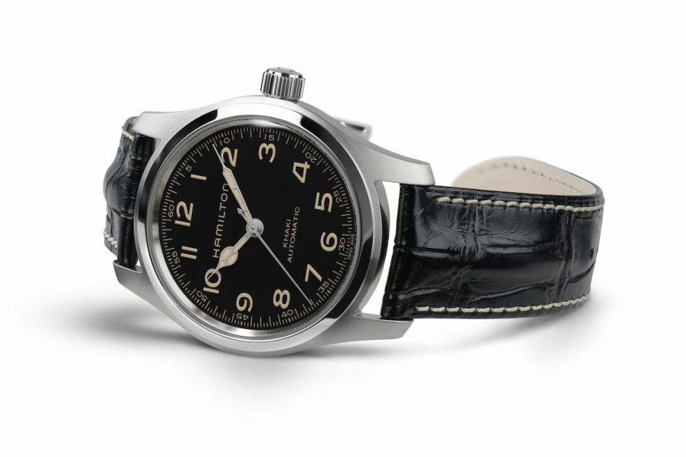 H70605731_Khaki Field Murph_Detail 2 Hamilton Khaki Field Murph