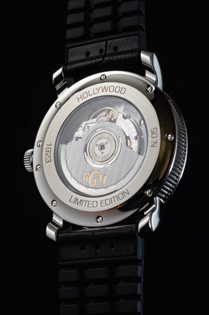 Each Hollywood watch by RGM is numbered. 