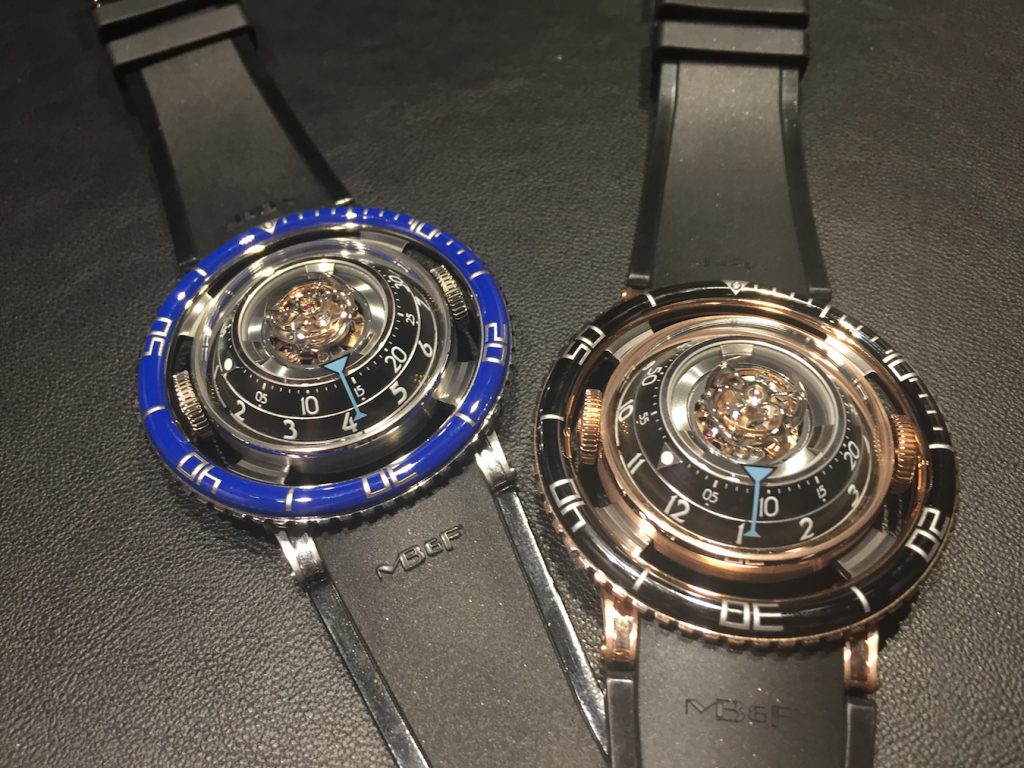 The MB&F HM7 Aquapod case sits within an outer bezel but is not "fixed" to the bezel. 
