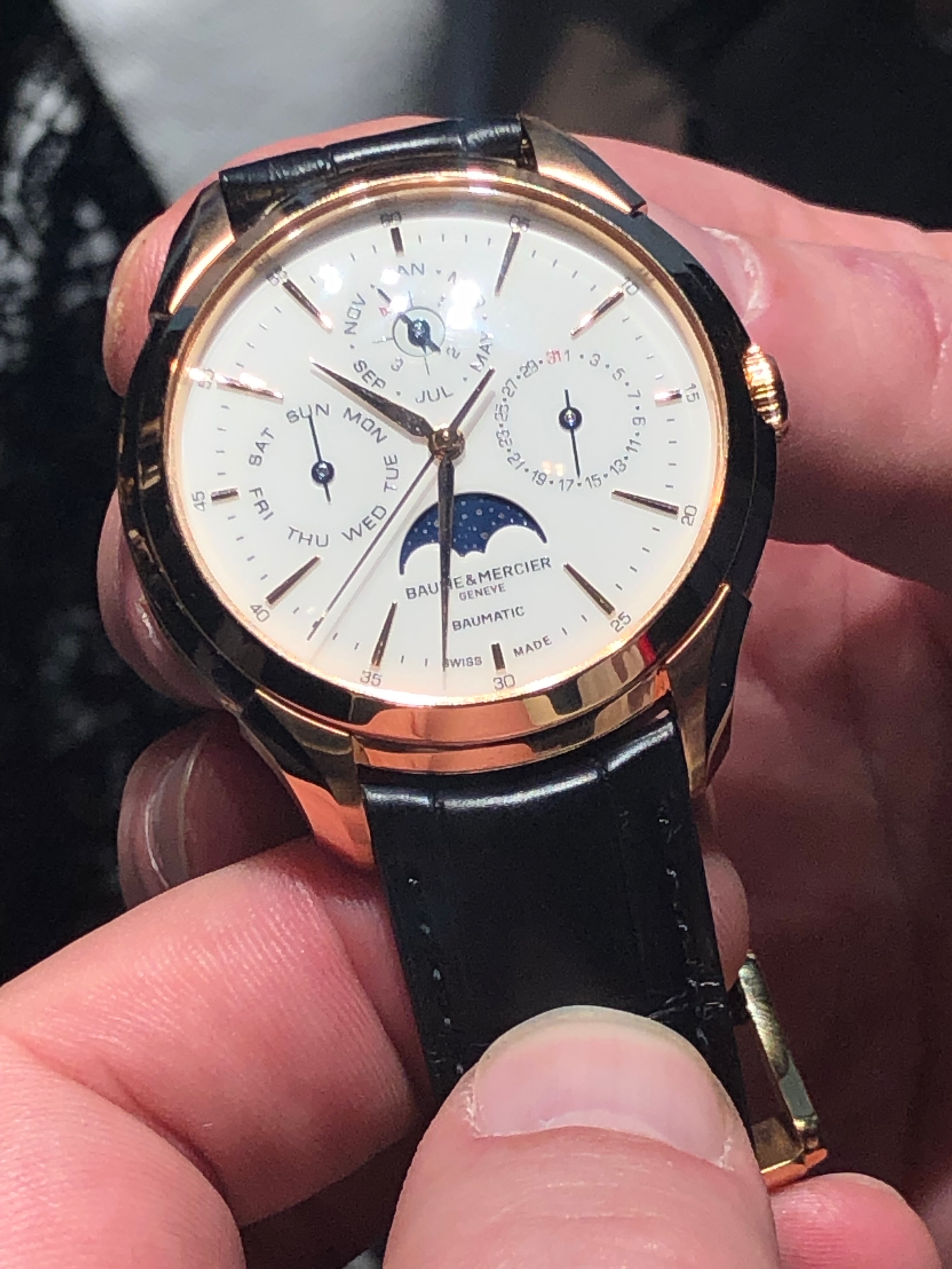 Baume &  Clifton  Mercier Baumatic Perpetual Calendar watch as seen at SIHH 2019