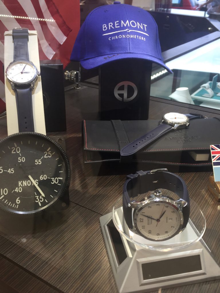 Bremont display at Astwood Dickinson Jewelers in Bermuda during the finals of the 35th America's Cup. 
