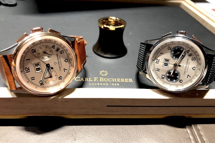 IMG_2596 Carl F. Bucherer Heritage BiCompax Annual Calendar as unveiled at Baselworld 2019.