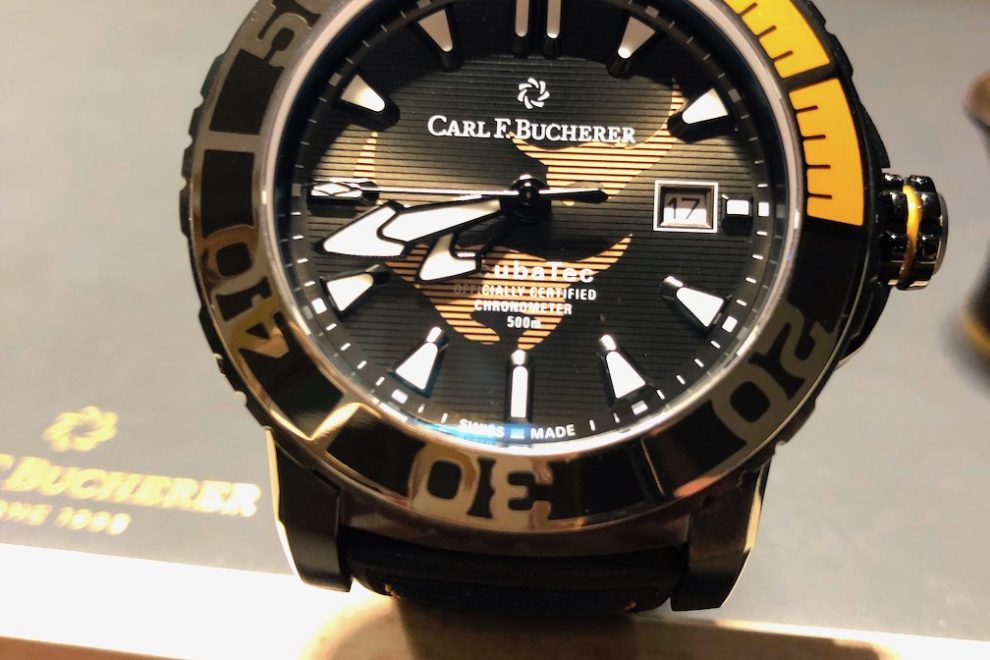 IMG_2602 Carl F. Bucherer Patravi Scubatec Black Manta watch is the newest in the series
