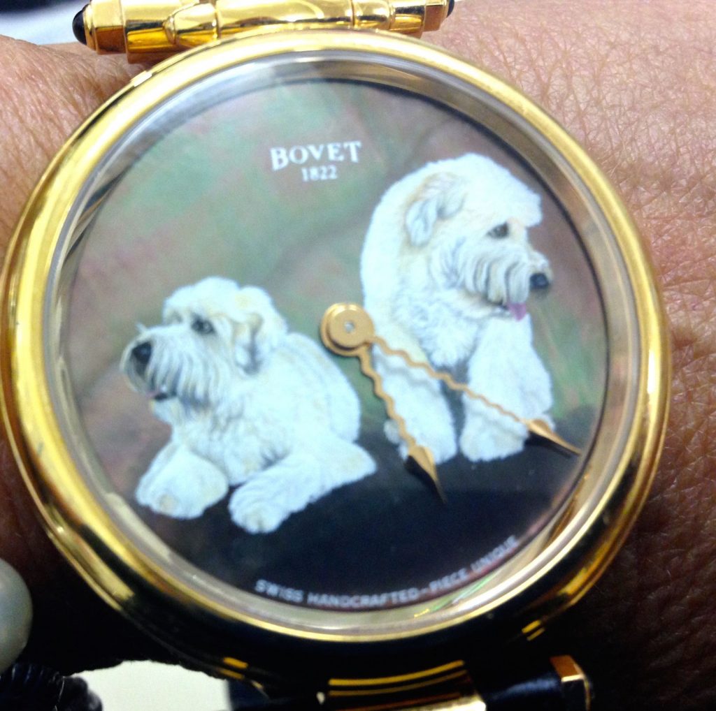 Bovet 1822 hand-painted customized Fleurier watch. (Photo: R. Naas) 