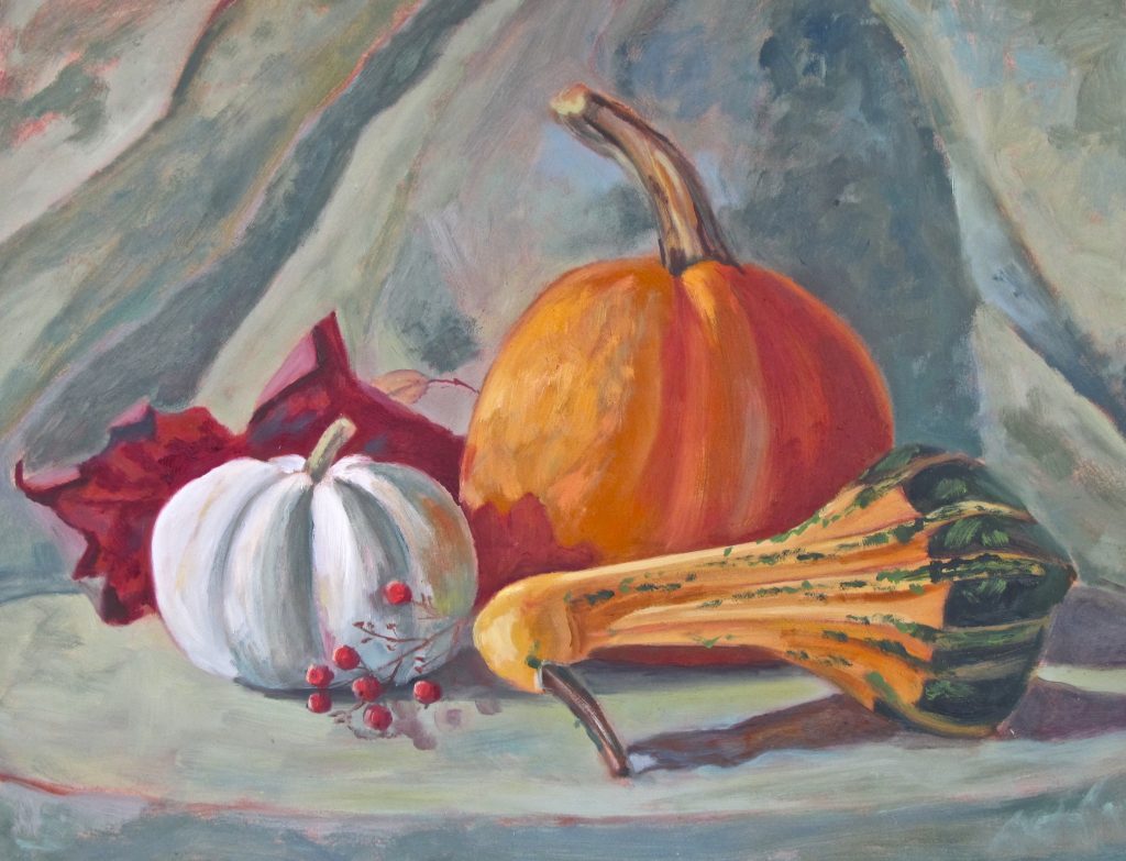 pumpkin painting by Deb O'Rourke, www.deborourke.com