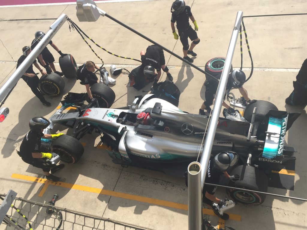 Mercedes-AMG Petronas F! racing team at Circuit of the Americas (COTA) for the US Grand Prix 2017.