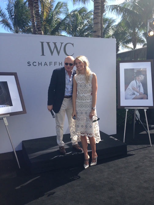 IWC CEO Georges Kern with  Karolina Kurkova 