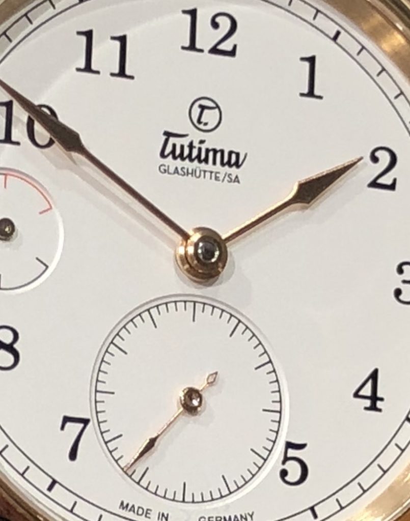 Tutima Patria Power Reserve watch has an additional 34 parts for the complex indication.