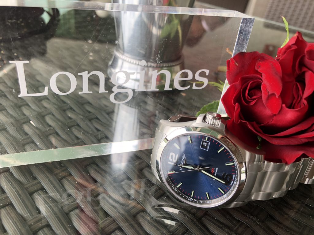 The Official Watch of this year's Kentucky Derby is the Longines Conquest V.H.P. 