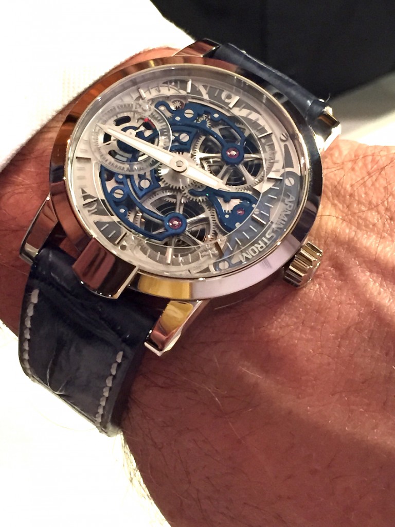 Armin Strom Skeleton Pure white gold and blued movement