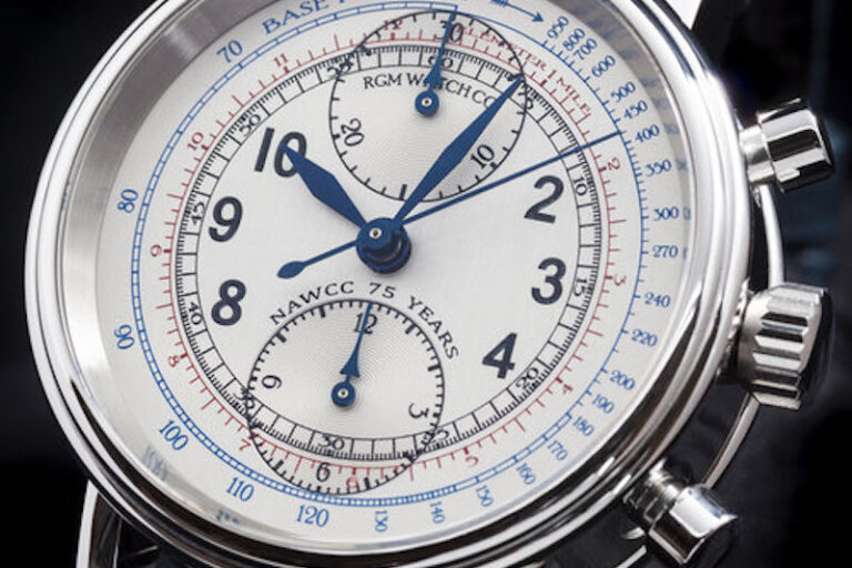 Bidding time is almost up for the RGM chronograph specially made to celebrate the 75th anniversary of the NAWCC.