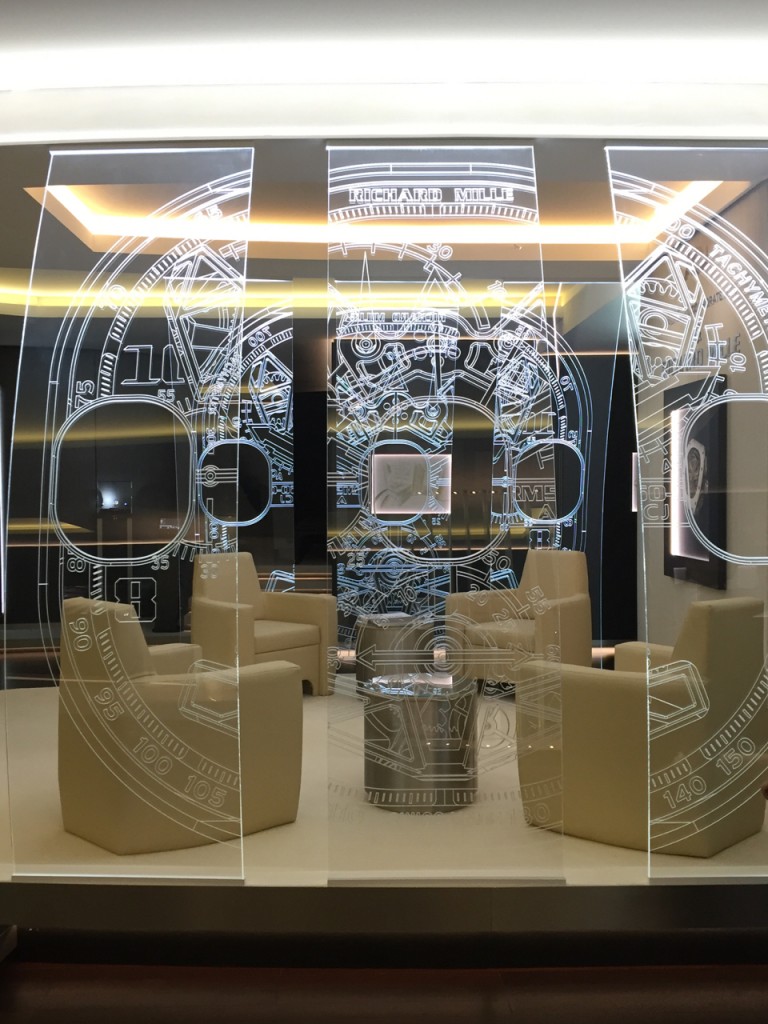 To demonstrate its commitment to the watch and partnership, at SIHH 2016, Richard Mille even set up an ACJ lounge to look like the inside of a private plane. (photo: R Naas,ATimelyPerspective.com) 