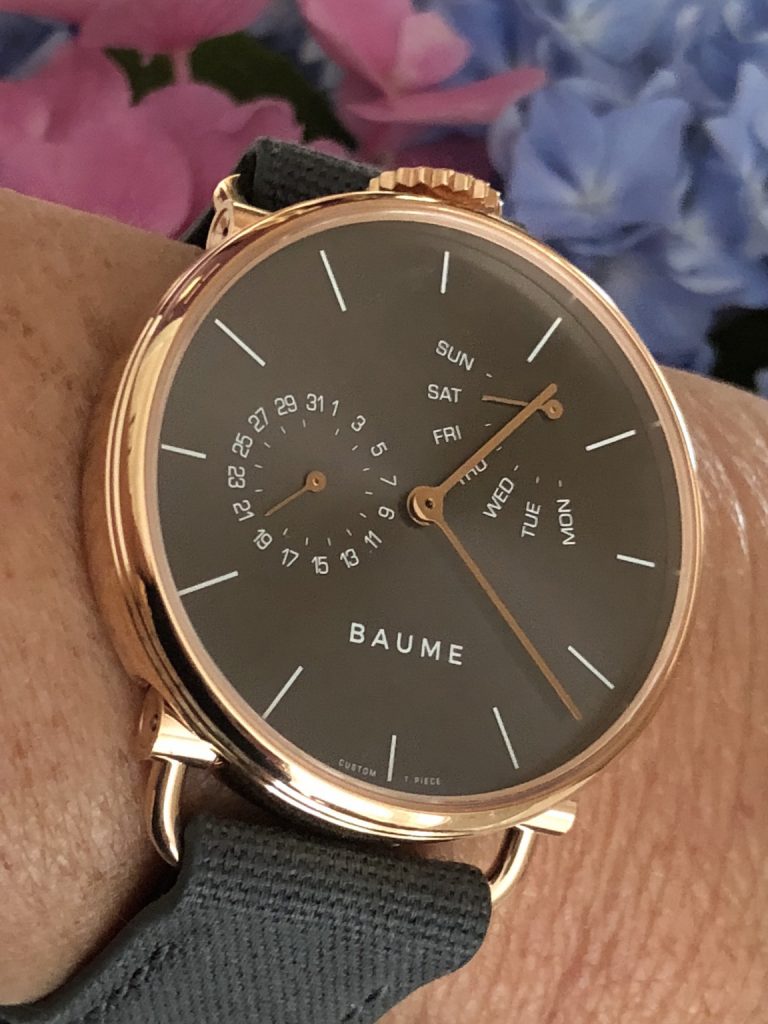 Baume watches are considered unisex and range in size from 35mm to 41mm. 