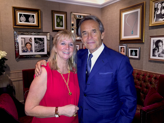 Roberta Naas, founder of ATimelyPerspective.com, with Jacky Ickx. 