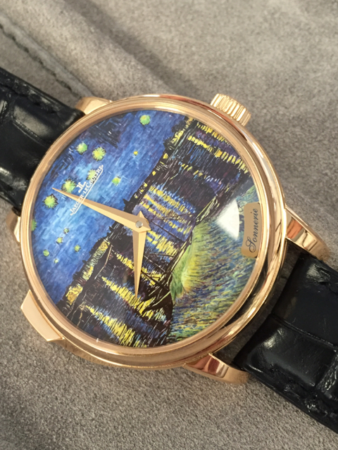 Jaeger-LeCoultre's newest rendition recalls Van Gogh's Starry Night Over the Rhone (photo: R. Naas) 