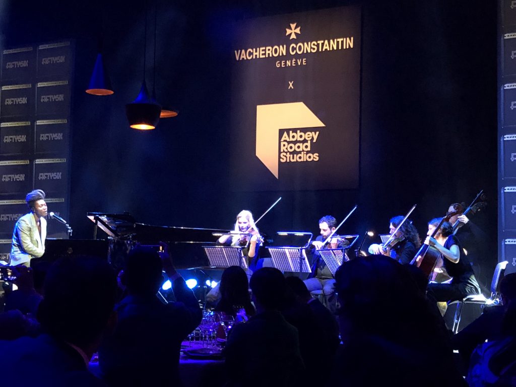 Benjamin Clementine performing at Abbey Road Studios with Vacheron Constantin 