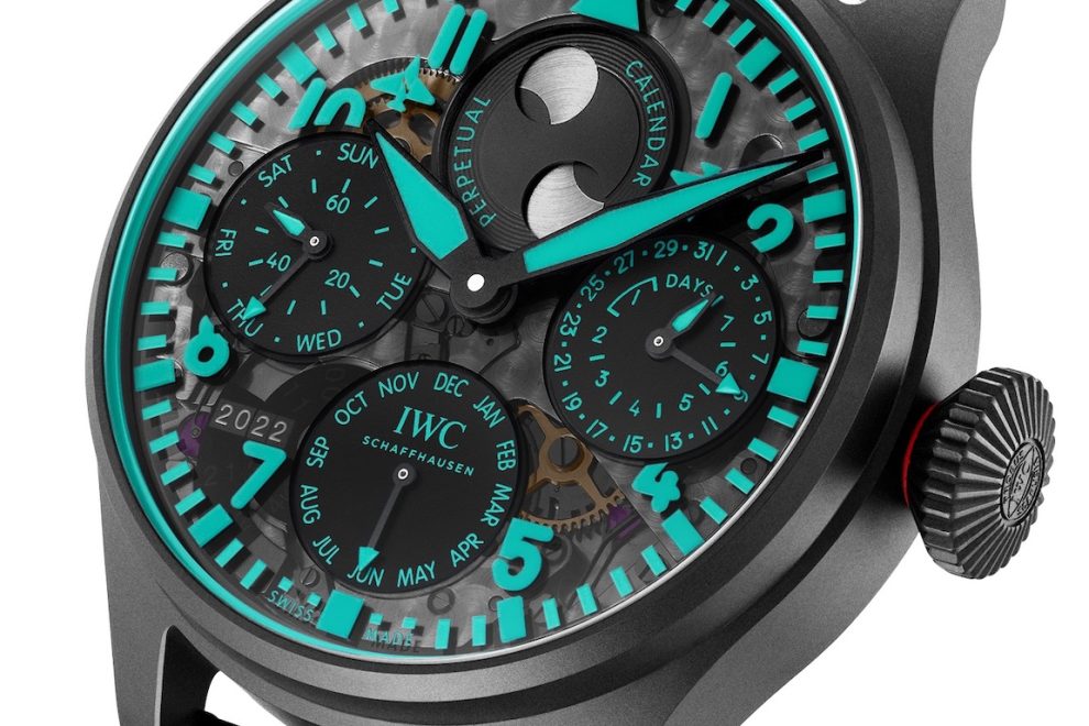 IW503607_detail1 IWC Big Pilot’s Watch Perpetual Calendar “Toto Wolff x Mercedes-AMG Petronas Formula One™ Team”