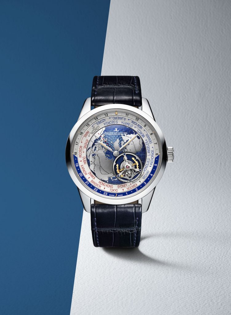 All functions of the Jaeger-LeCoultre Geophysic Tourbillon Universal Time are operated off of a single crown. 