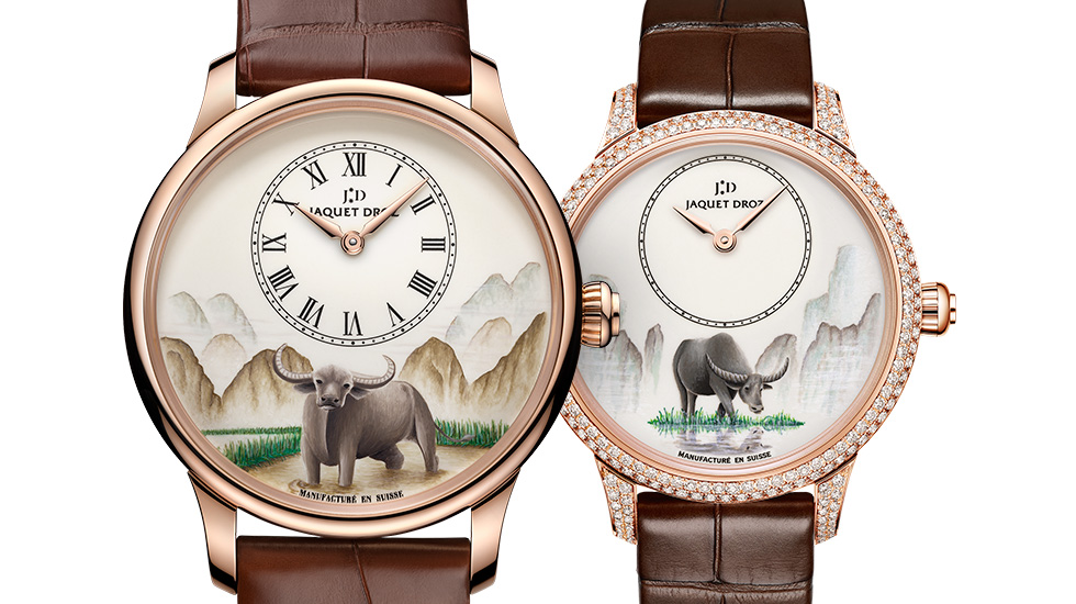 Jaquet Droz Petite Heure-Minute Year of the Ox watch. 