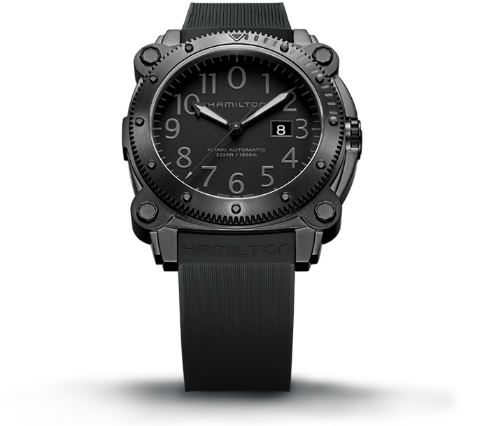 The stainless steel PVD watch offers rugged and precise function