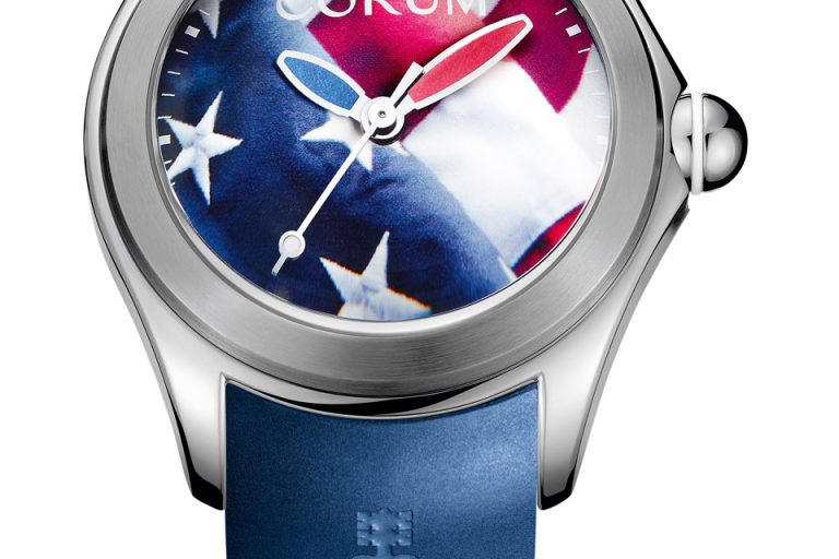 L082_03263_MD Corum Bubble American Flag 47mm watch is created in limited edition of 87 pieces