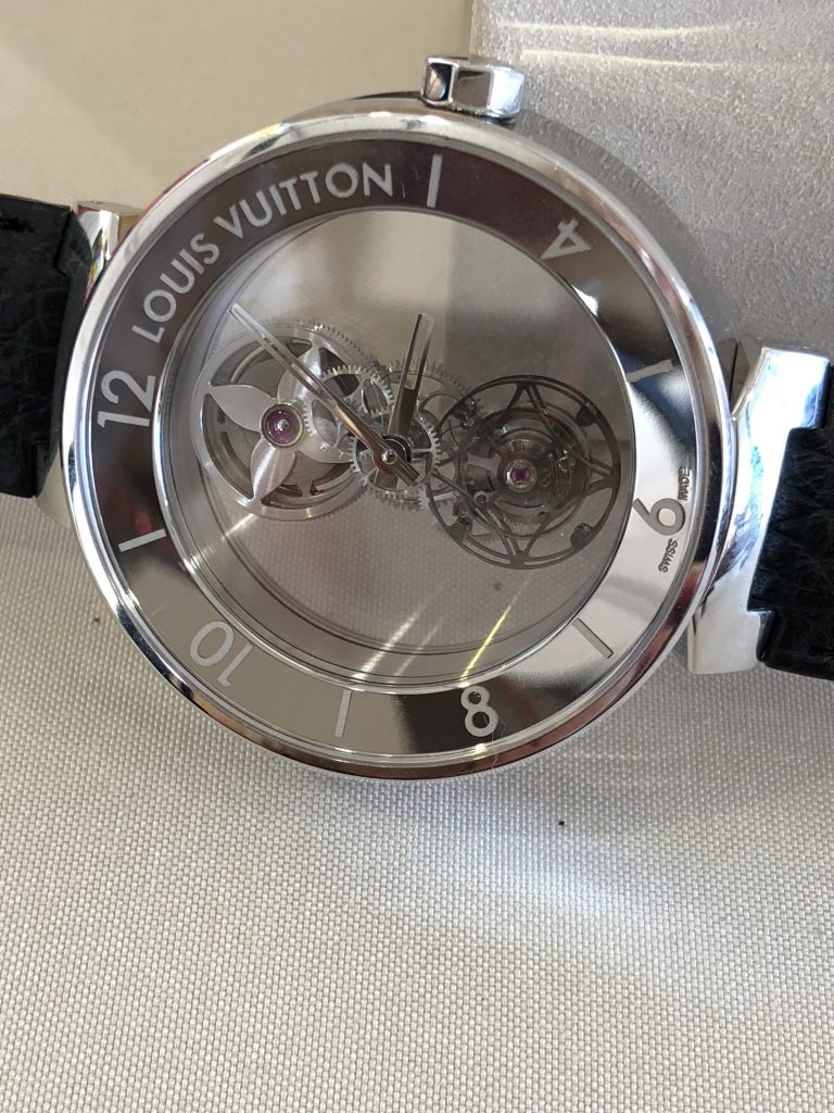 Louis Vuitton Tambour Moon Mystérieuse Flying Tourbillon shown for the first time in the USA during Watches & Wonders Miami.