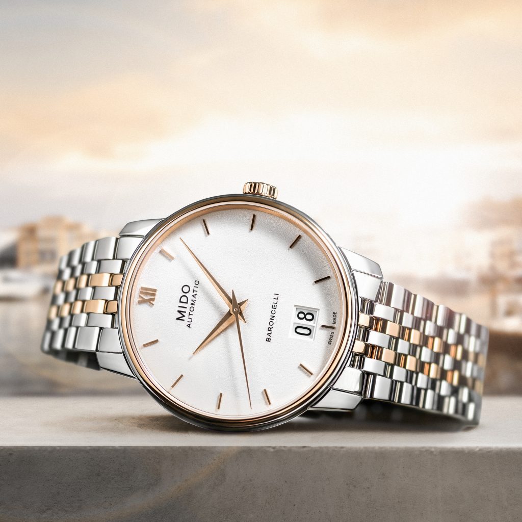 Mido Automatic Baroncelli Big Date watch celebrates 100 years of this Swiss watch brand. 