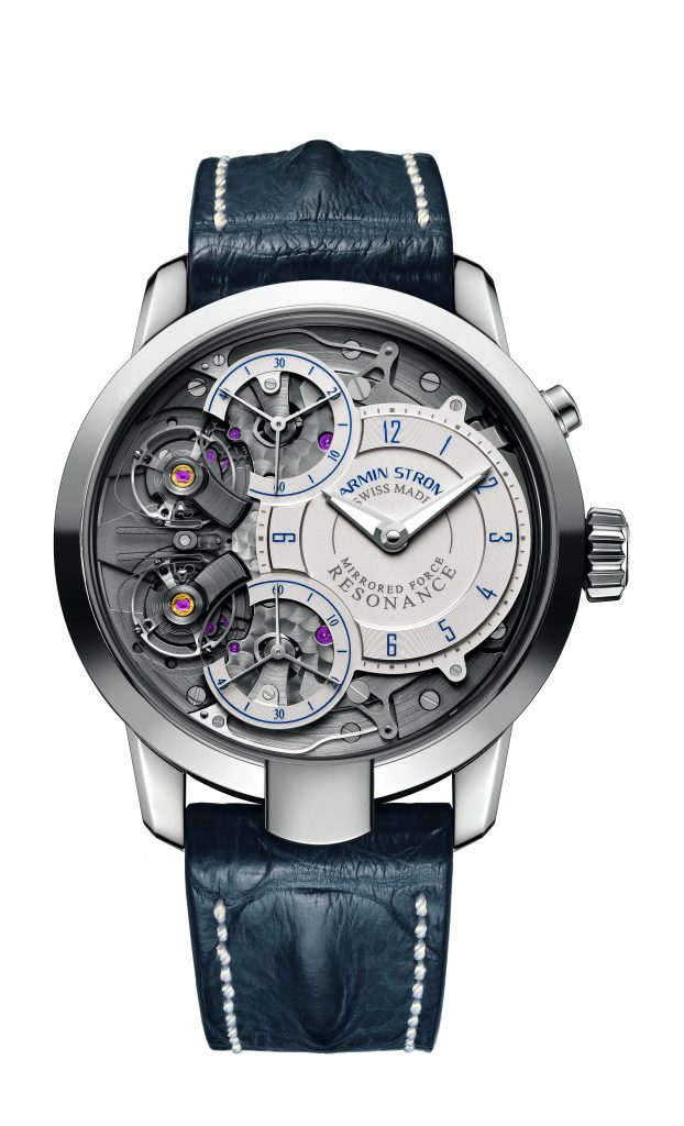 The Armin Strom Mirrored Force Resonance Water watch retails for approximately $54,000.