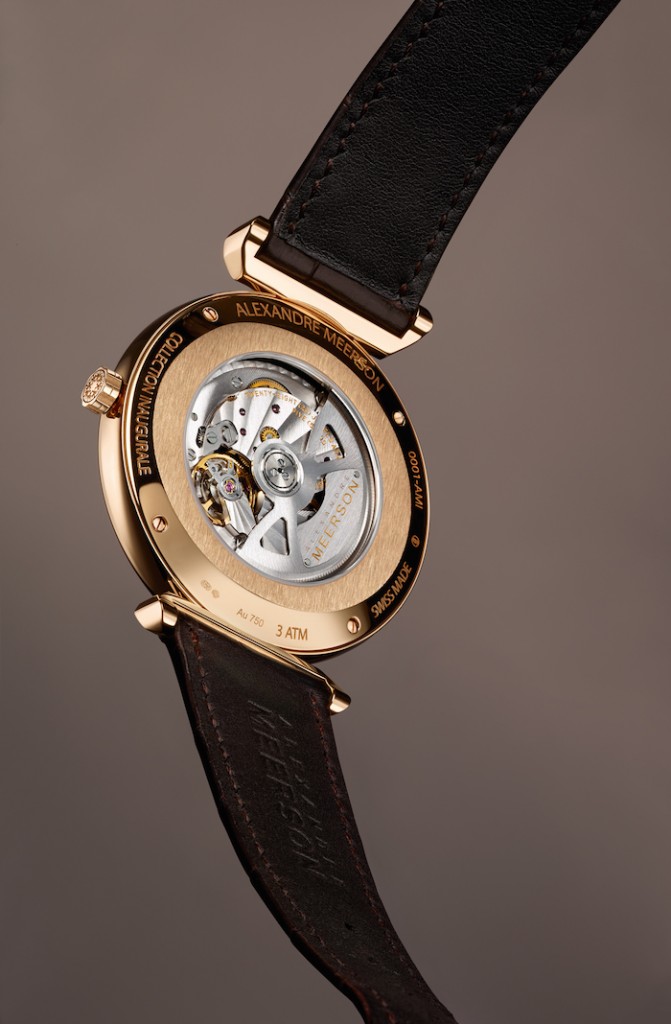 The Altitude timepieces feature modified Vaucher movements, dubbed the AM-4808 by Meerson.
