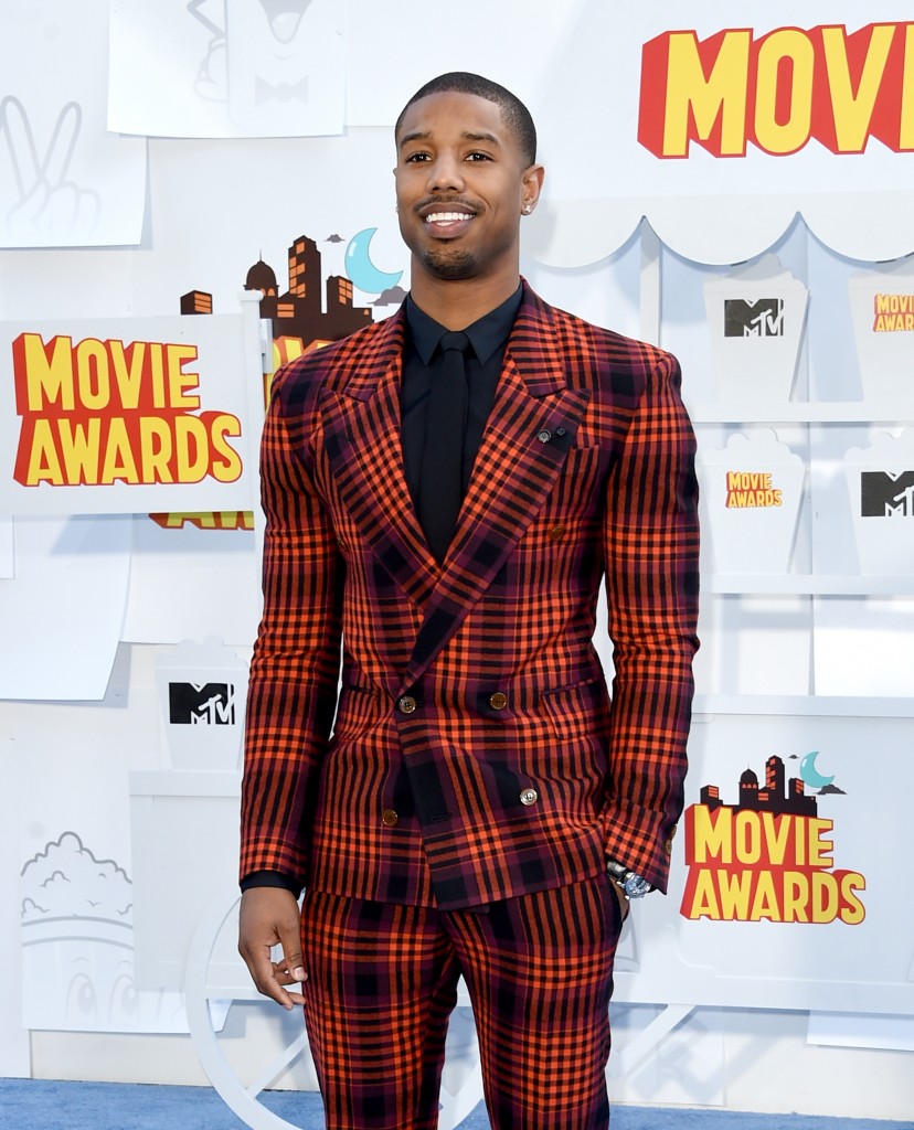 attends The 2015 MTV Movie Awards at Nokia Theatre L.A. Live on April 12, 2015 in Los Angeles, California.