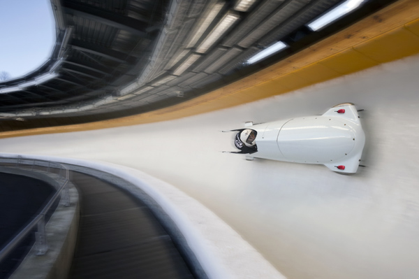Omega measurement unit on the bobsleighs.