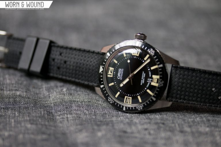 Oris Divers Sixty Five. Oris is a partner sponsor of the Worn & Wound Wind-Up show.