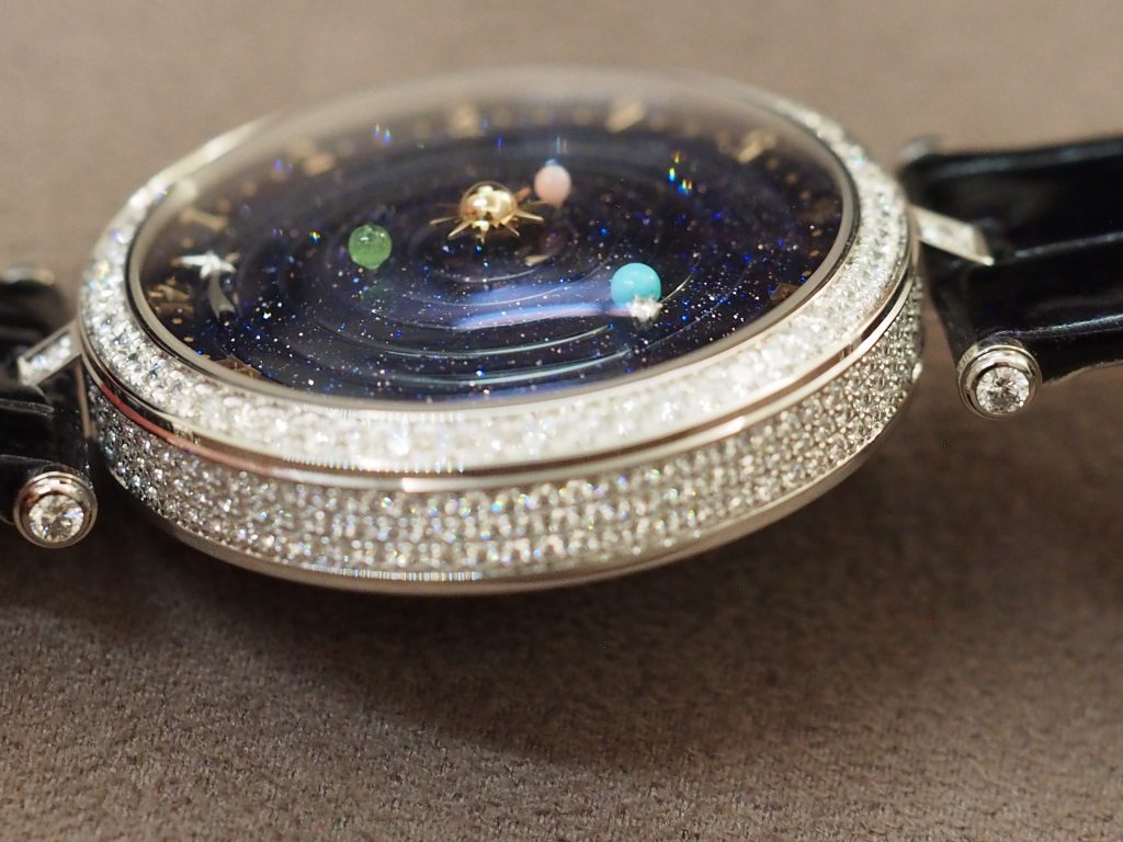 The Van Cleef & Arpels Lady Arpels Planetarium watch retails for $245,000.