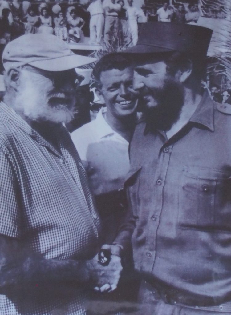 Hemingway was an avid fisherman. This photo of him is in the fishing village he frequented. 