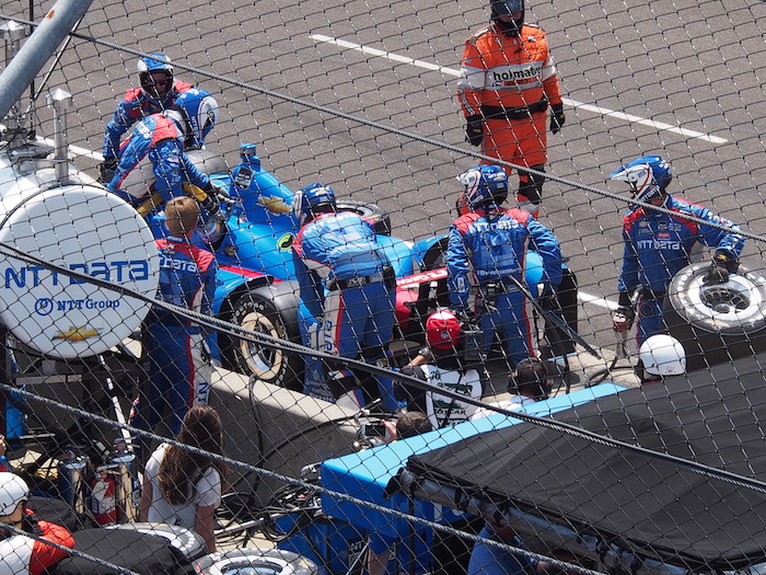 The pits, where tires are changed in seconds, and where a stop could mean the difference between a win or loss 