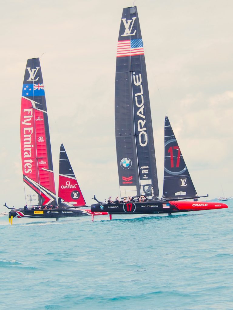 35th America's Cup in Bermuda with Bremont Watches. It all came down to Defender Oracle Team USA against Challenger Emirates Team New Zealand, who eventually took the Cup. 