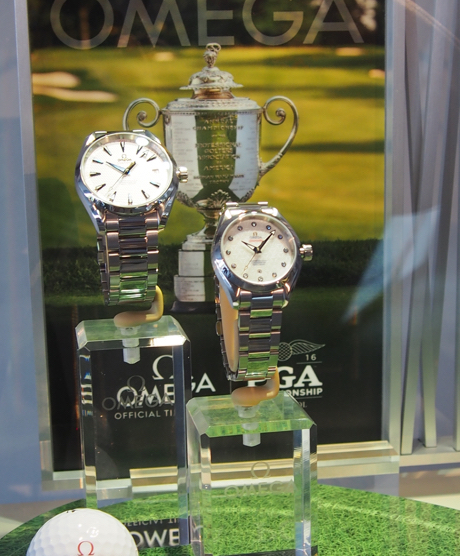 Omega is the Official Timekeeper of the PGA Golf Championship, including the event this weekend in Springfield, NJ 