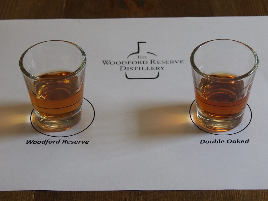 Bourbon tasting at Woodford Reserve
