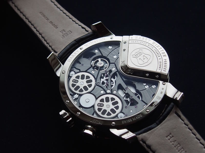  The movement of Opus 14 is visible via a transparent casebook, where the power reserve can also be seen (photo: R.Naas)