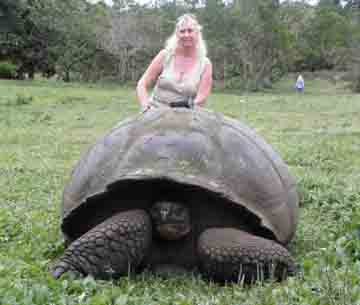 ATimelyPerspective's founder, Roberta Naas, in the Galapagos with IWC.