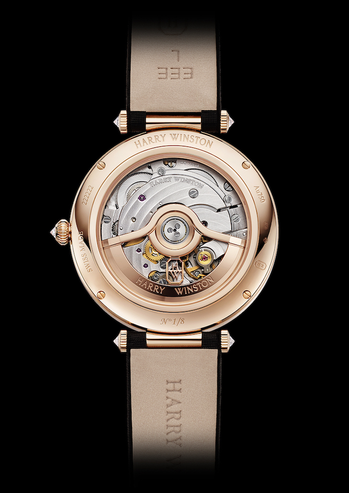 The Premier Harry Winston Year of the Monkey Watch is powered by a 186-part mechanical movement
