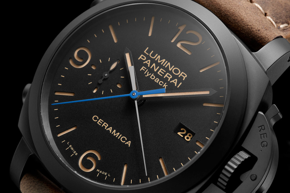 The blued steel hand against the black dial is great pop of color