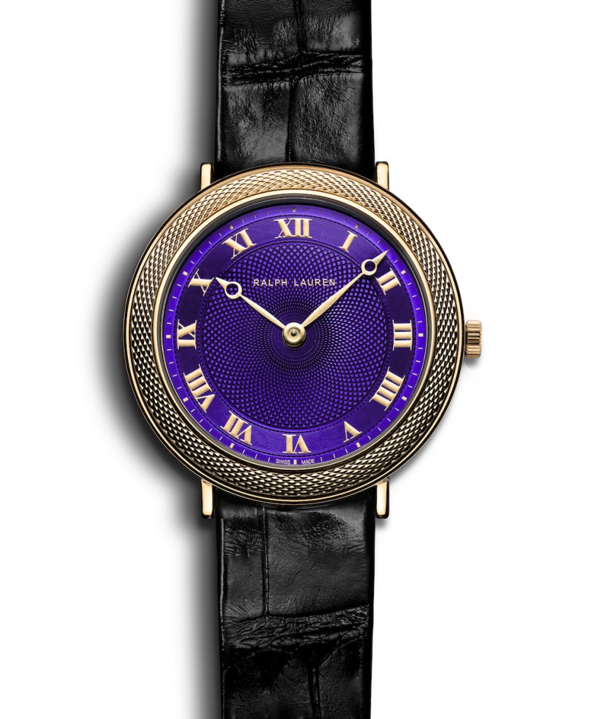 Ralph Lauren Slim Classique with translucent purple lacquer dial 