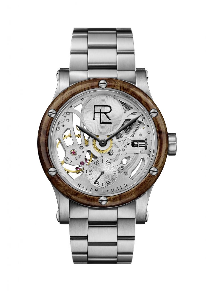 Ralph Lauren Automotive 45mm Skeleton Steel bracelet watch unveiled at Watches & Wonders Miami.