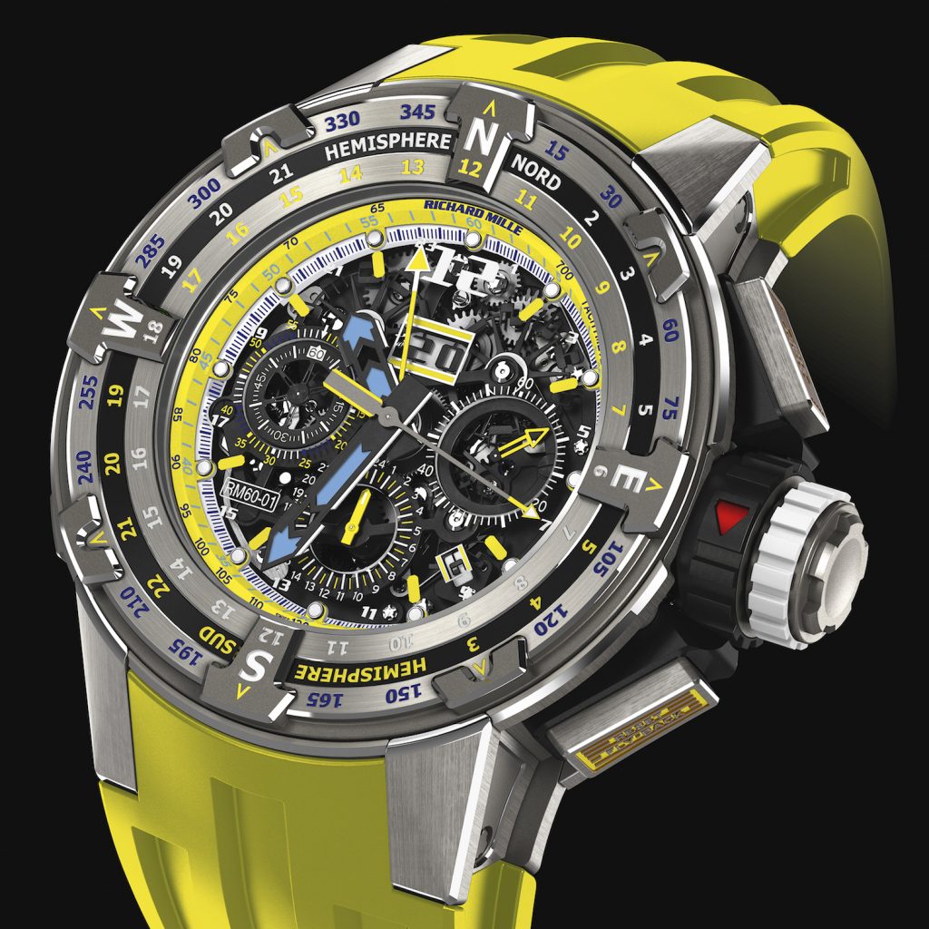Richard Mille RM 60-01 Les Voiles de St. Barth 2018 Automatic Flyback Chronograph Regatta watch.
