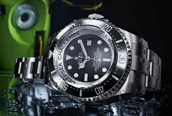 Rolex DeepSea Challenge watch that was on the arm of the DeepSea Challenger submersible, piloted by James Cameron. 
