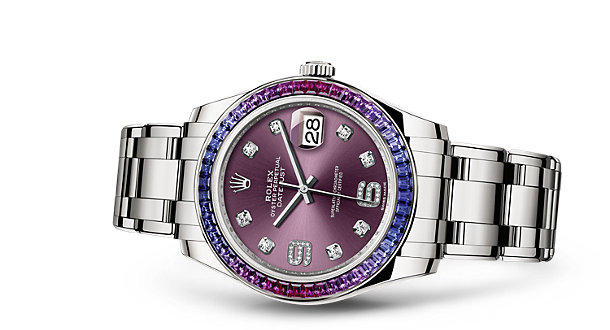 Rolex Pearlmaster with rubies and sapphires